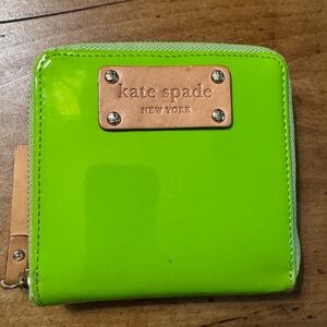 Kate Spade Lime Green Compact Wallet